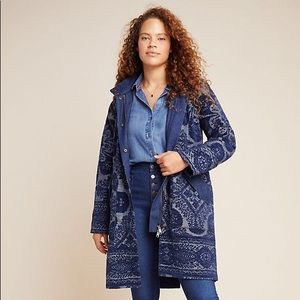 NEW Anthropologie Chenille Tapestry Parka Jacket